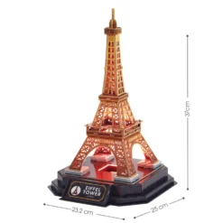 Puzzle 3D Torre Eiffel con Luz 51 Piezas