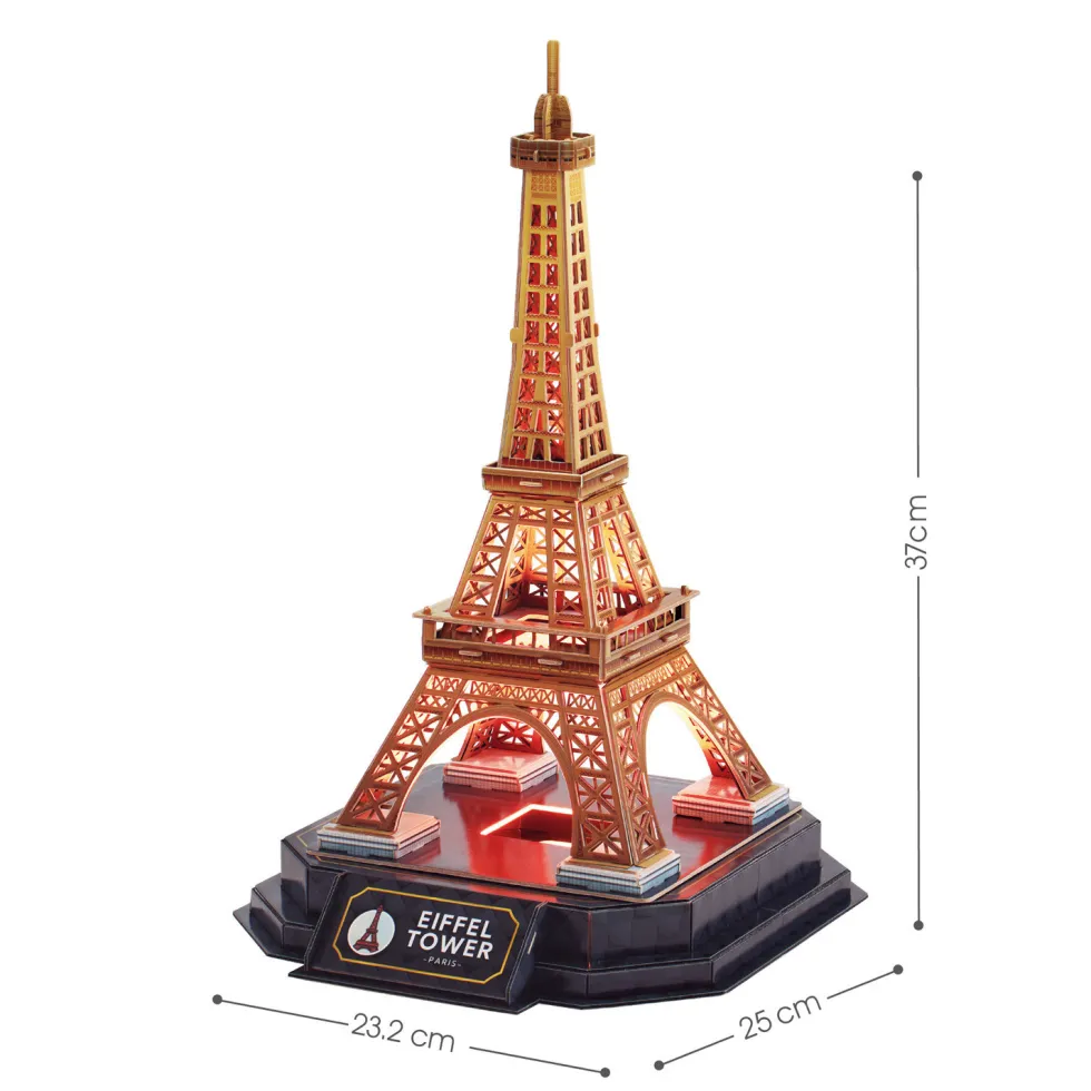 Puzzle 3D Torre Eiffel con Luz 51 Piezas