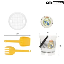 Real Madrid Mochila Set de Playa con Cubo y Accesorios