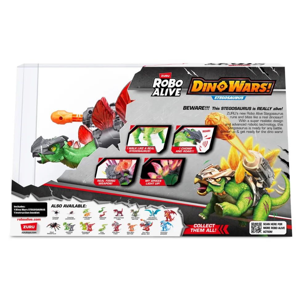 Robo Alive Figura Dino Wars Stegosaurus