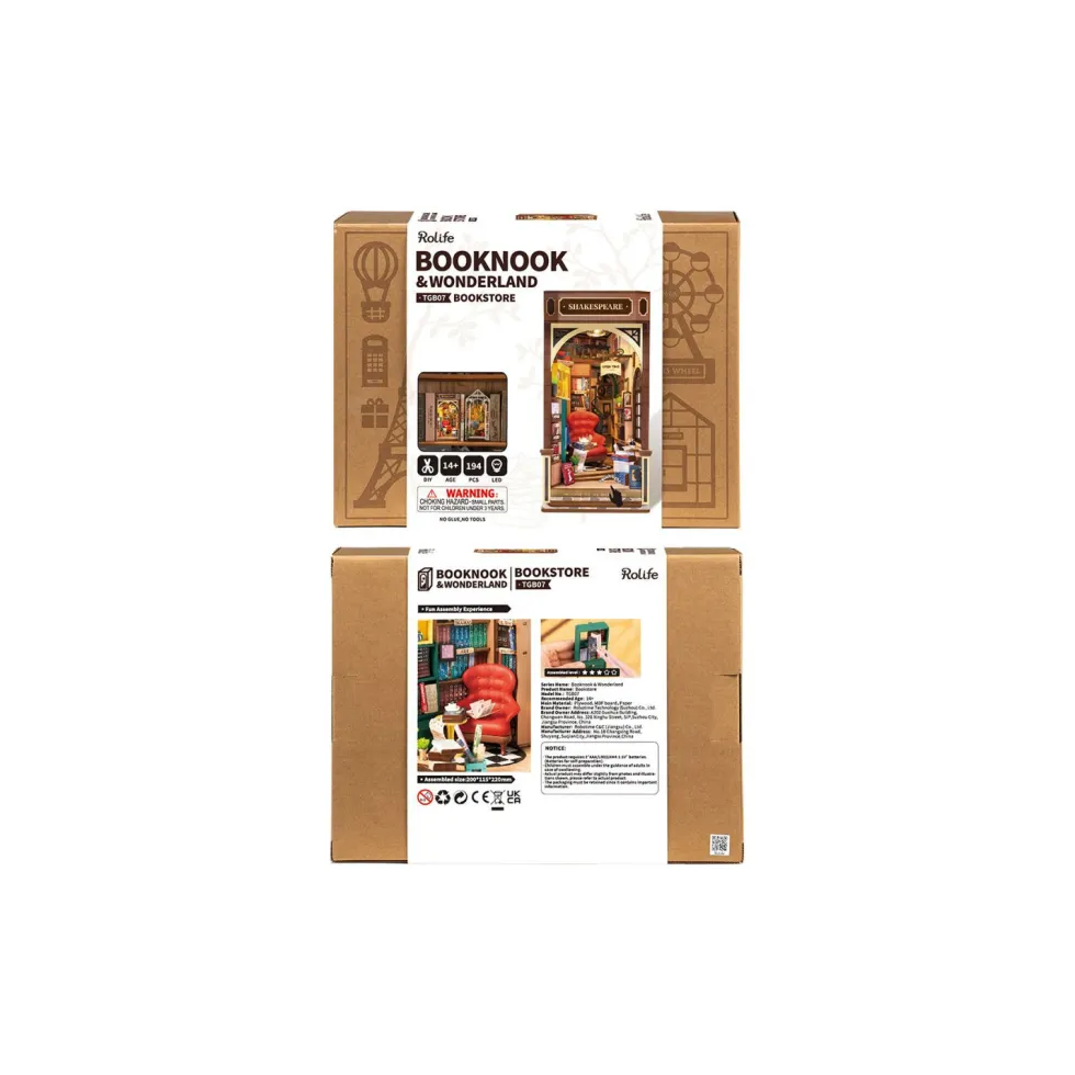 Robotime Bookstore Maqueta de Madera