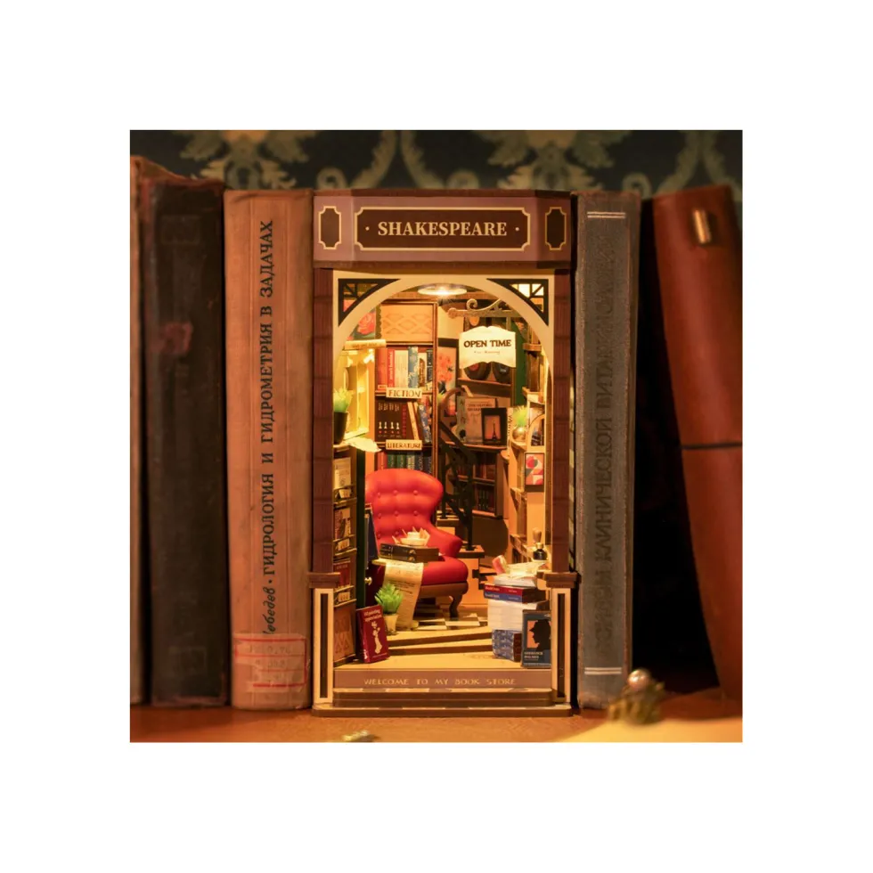 Robotime Bookstore Maqueta de Madera