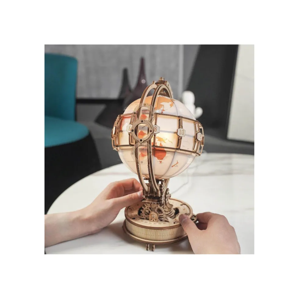 Robotime Globo Luminoso Maqueta de Madera
