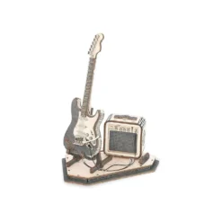 Robotime Guitarra Eléctrica con Amplificador Maqueta de Madera