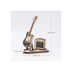 Robotime Guitarra Eléctrica con Amplificador Maqueta de Madera