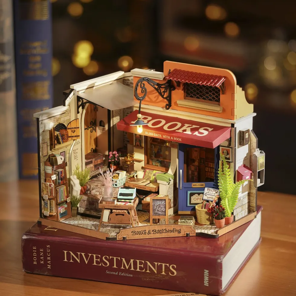Robotime Librería Maqueta