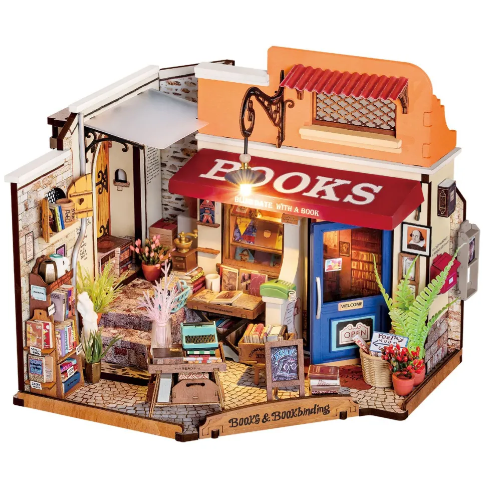 Robotime Librería Maqueta