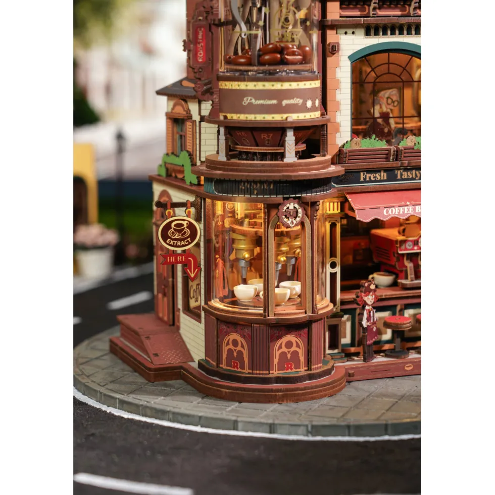 ROKR Dream Coffe Factory Puzzle 3D Mecánico