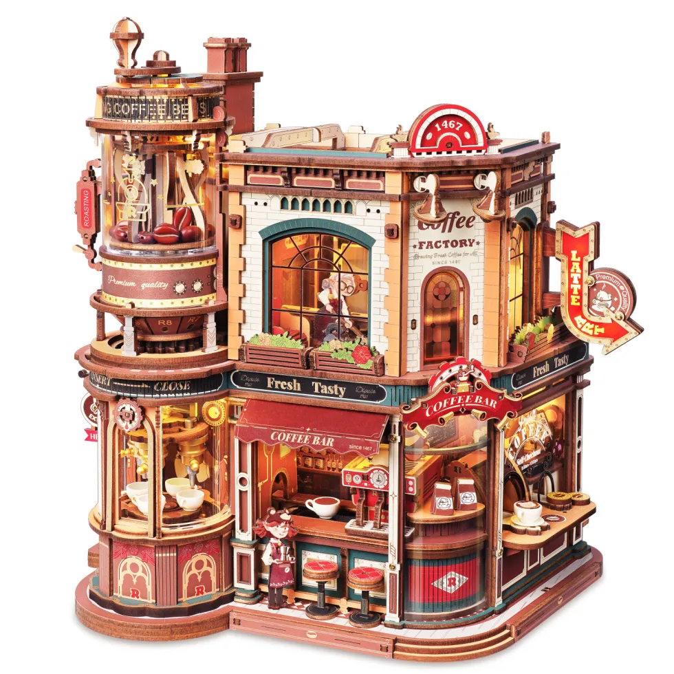 ROKR Dream Coffe Factory Puzzle 3D Mecánico