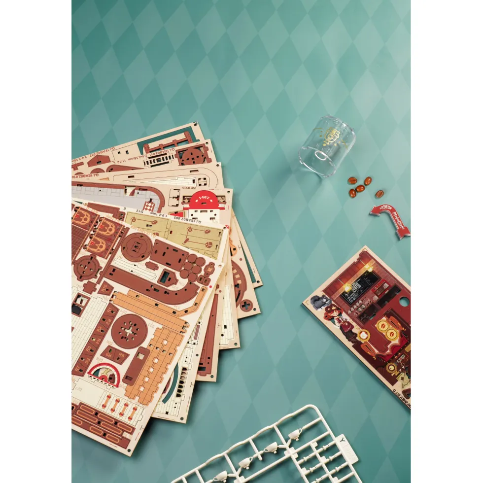 ROKR Dream Coffe Factory Puzzle 3D Mecánico