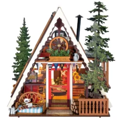 Rolife A-Frame Cabin Maqueta de Madera Cabaña de Montaña Europea