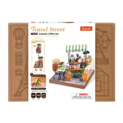 Rolife Travel Street Aromatic Coffee Cart Maqueta