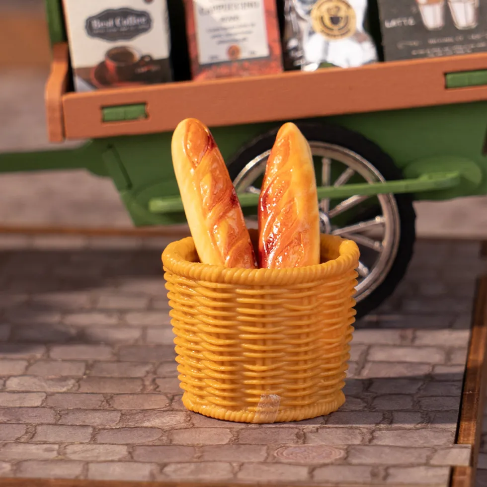 Rolife Travel Street Aromatic Coffee Cart Maqueta