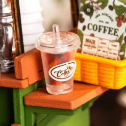 Rolife Travel Street Aromatic Coffee Cart Maqueta