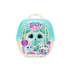 ScruffaLuvs Azul Peluche con Transportín y Accesorios Varios Modelos