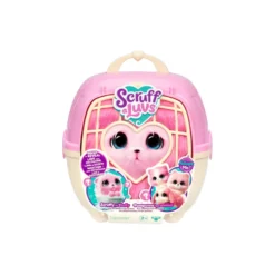 ScruffaLuvs Rosa Peluche con Transportín y Accesorios Varios Modelos