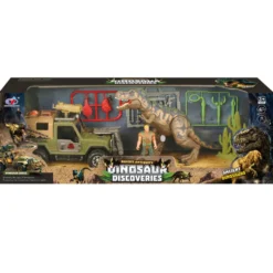 Set de Juguete Dinosaur Rescue con Camión Todoterreno y T-Rex con Sonido