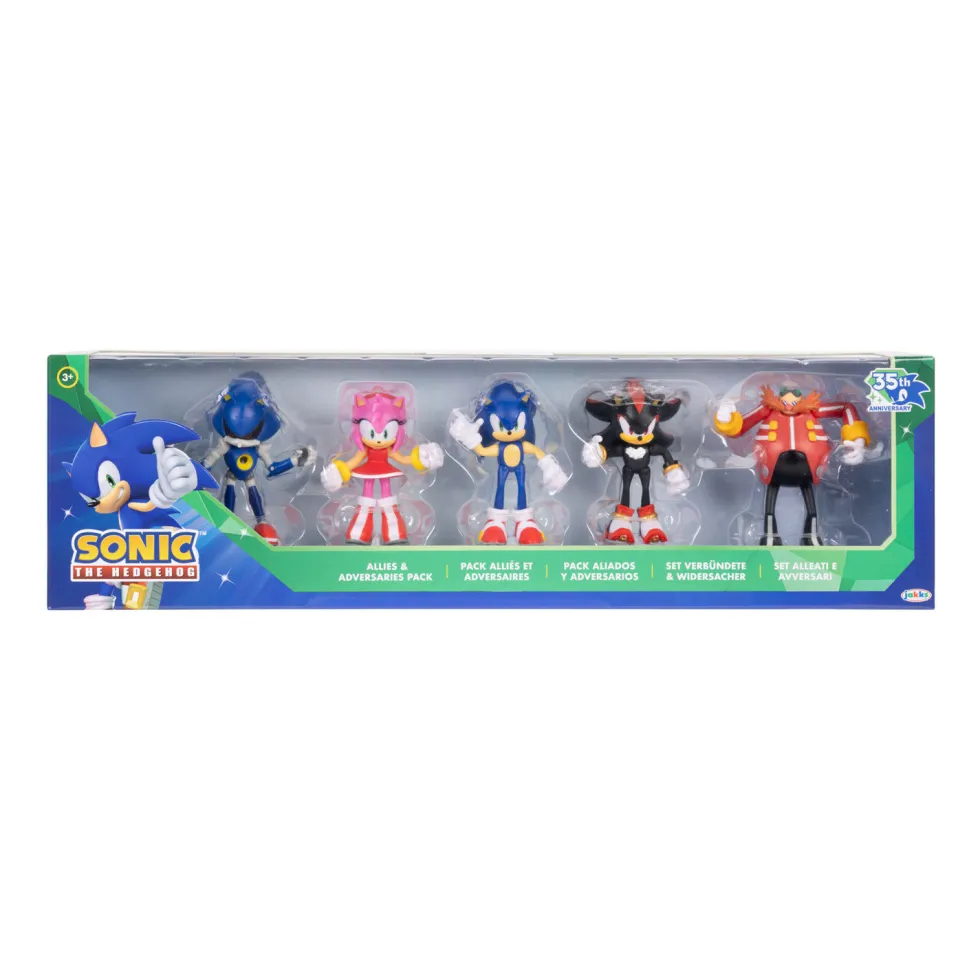 Sonic The Hedgehog Multipack con 5 Figuras