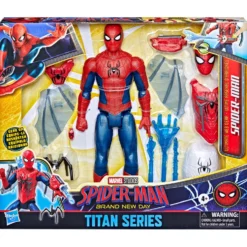 SPIDER-MAN Brand New Day Titan Series Figura SPIDER-MAN con Accesorios