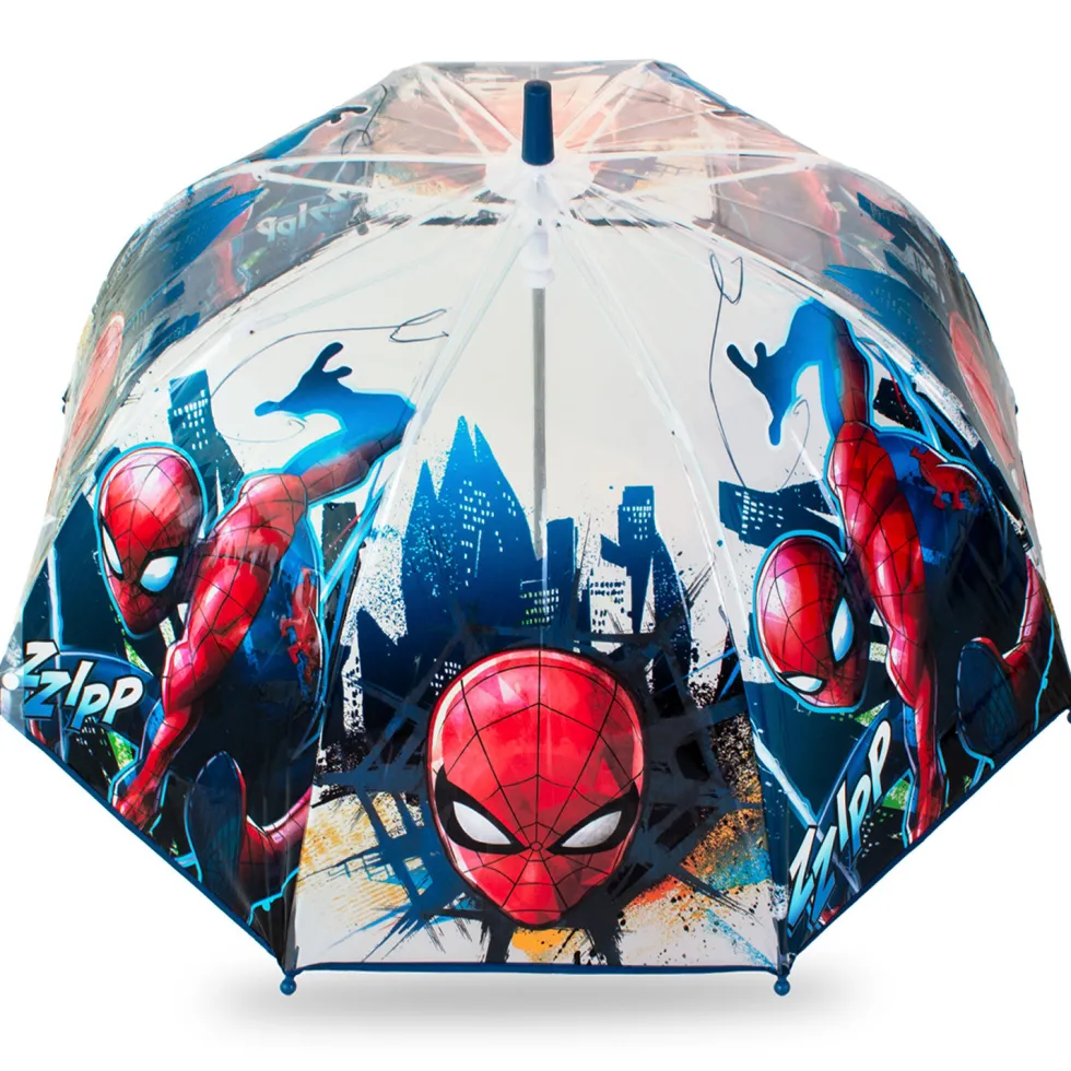 SPIDER-MAN Paraguas Transparente Campana 46 cm