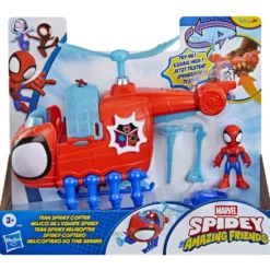 Spidey and His Amazing Friends Figura Spidey con Spidey-Cóptero