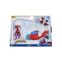 Spidey And His Amazing Friends Spidey Motocicleta y Figura