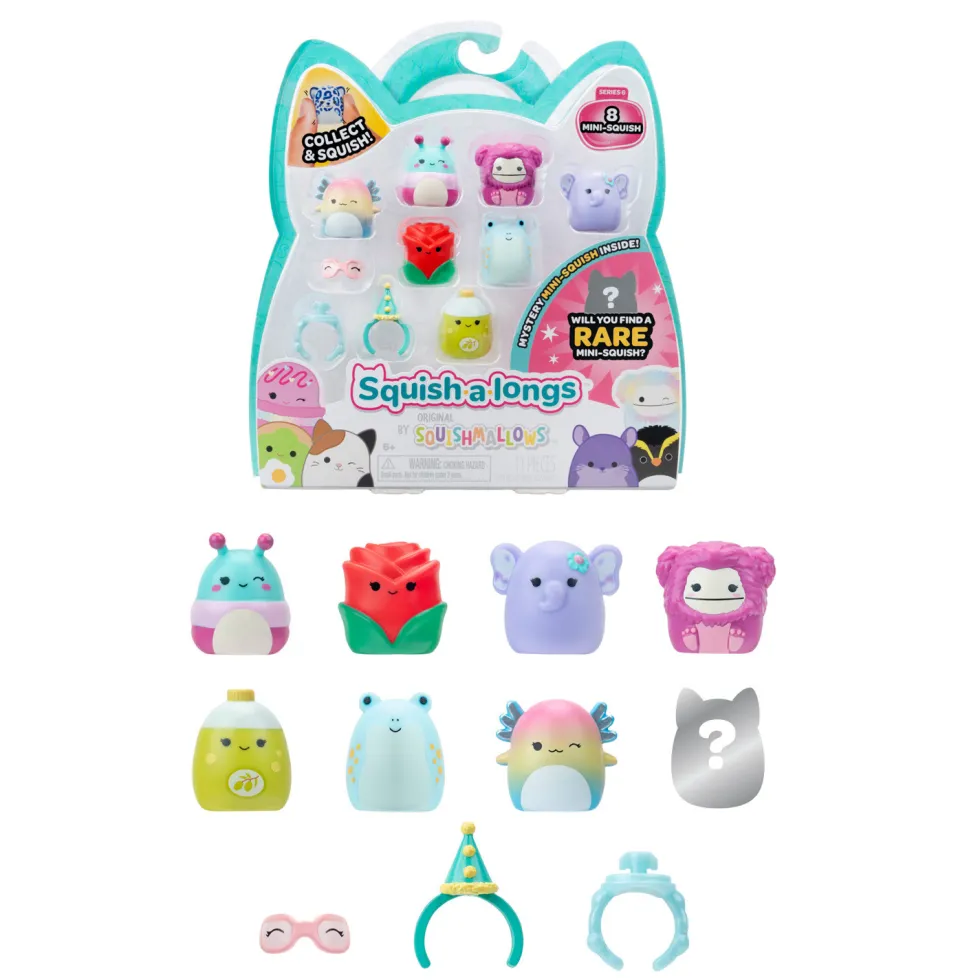 Squishmallows Pack 8 Figuras Varios Modelos