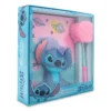 Stitch Cuaderno Squshy con Bolígrafo Pompón