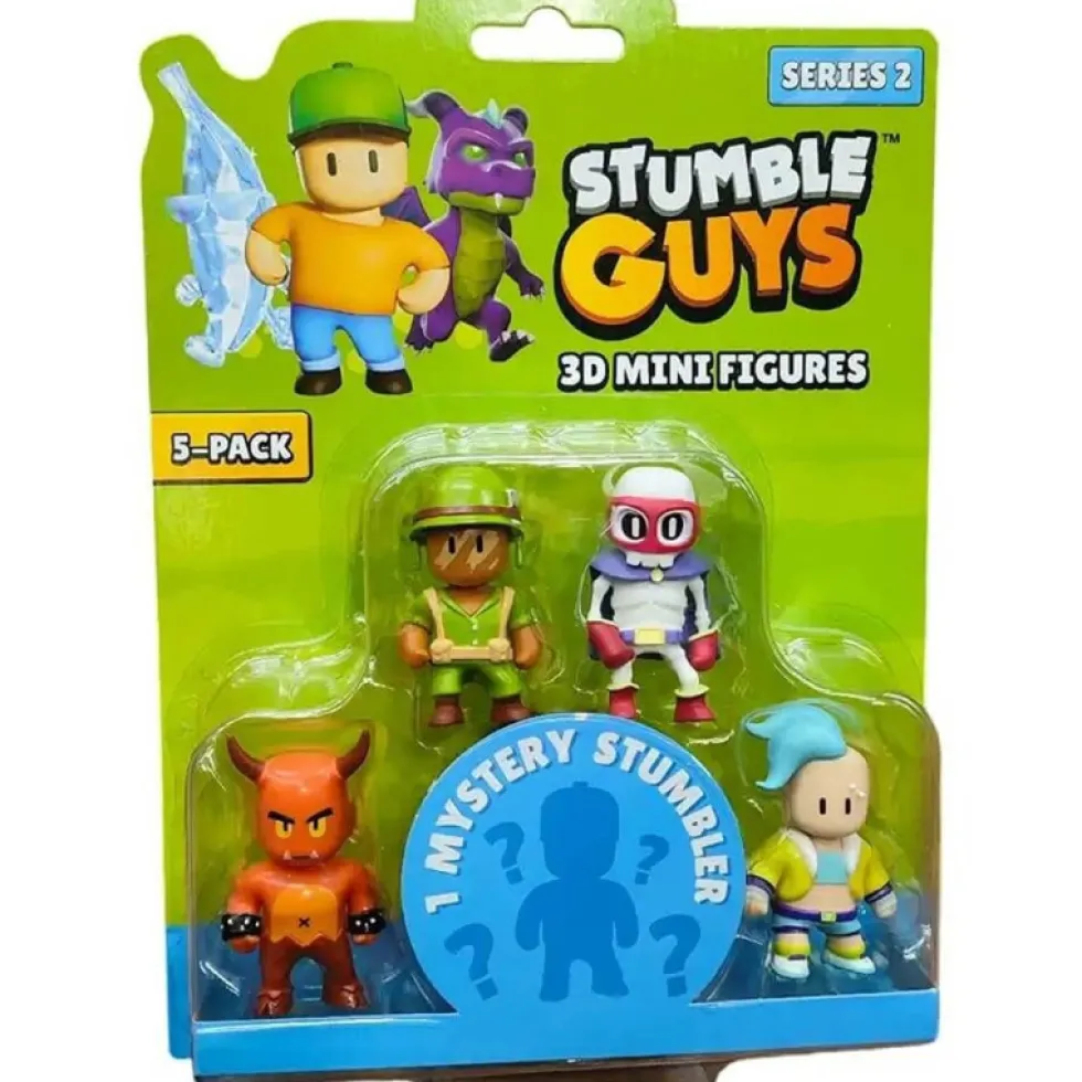 Stumble Guys Serie 2 Mini Figuras 3D 5-Pack