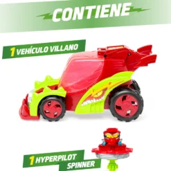 Superthings Rivals of Kaboom Vehículo Turbo Spinner Villain