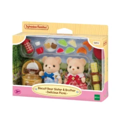 Sylvanian Families Hermanos Biscuit Delicious Picnic Figuras Coleccionables