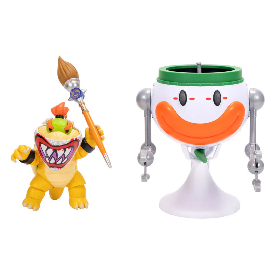 The Super Mario Galaxy Movie Figura Browser Jr con Clown Car Interactivo