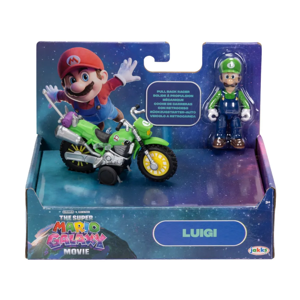 The Super Mario Galaxy Movie Motocicleta con Figura Varios Modelos