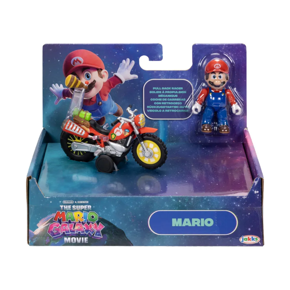 The Super Mario Galaxy Movie Motocicleta con Figura Varios Modelos
