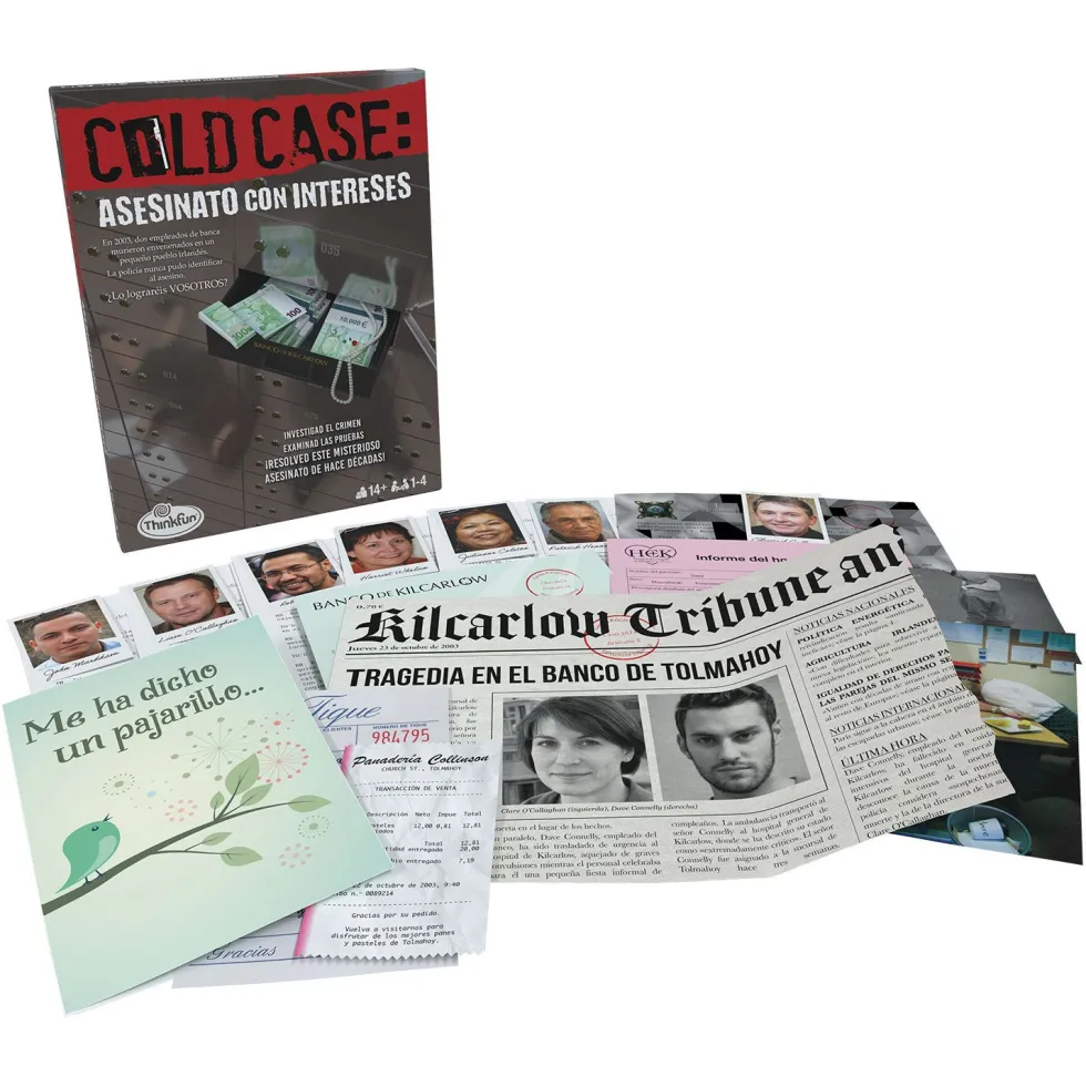 Think Fun Cold Case 3: Juego de Mesa de Adulto Asesinato con Intereses