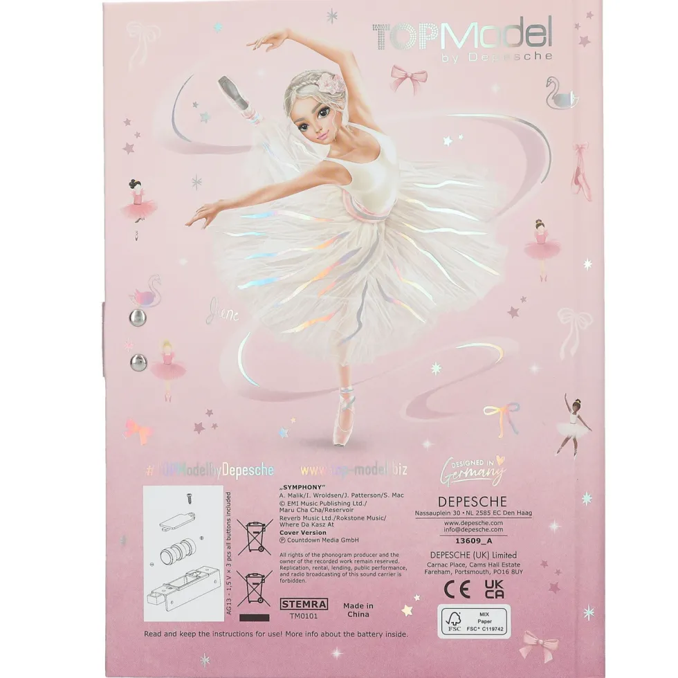 TOPModel Diario con Código Secreto Ballet