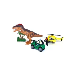 Vehículos con Dinosaurio T-REX y Accesorios