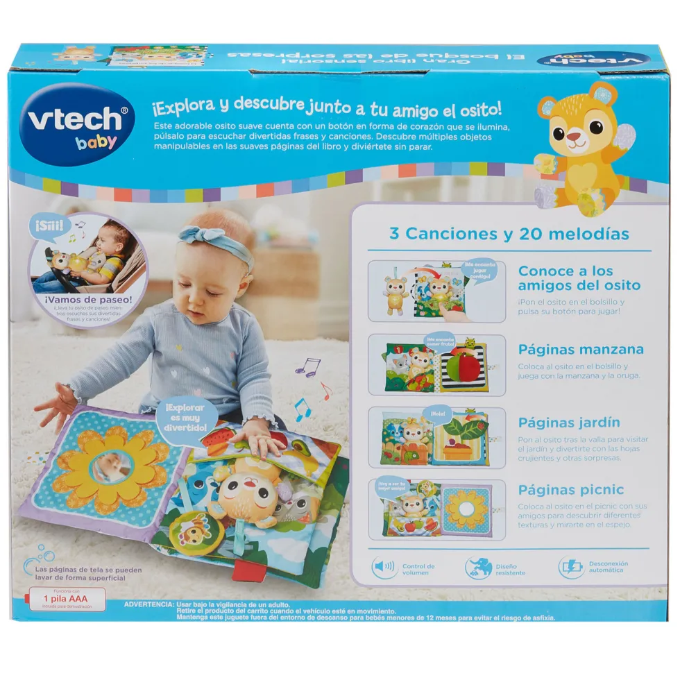 VTech Baby Gran Libro Sensorial El Bosque de las Sorpresas