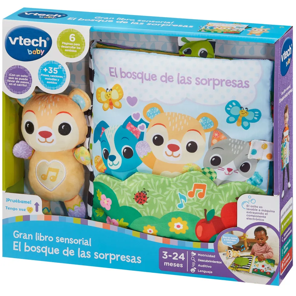 VTech Baby Gran Libro Sensorial El Bosque de las Sorpresas