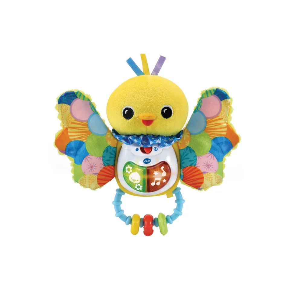 VTech Baby Sonajero Pajarito de Tela Melodías y Sensaciones