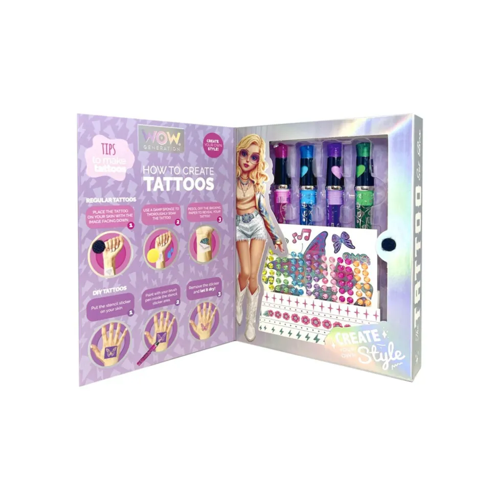 Wow Generation Kit de Tatuajes Brillantes